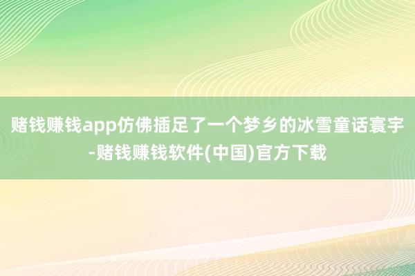 赌钱赚钱app仿佛插足了一个梦乡的冰雪童话寰宇-赌钱赚钱软件(中国)官方下载