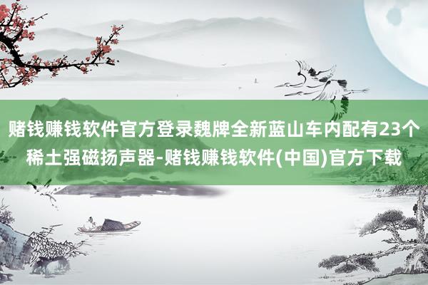 赌钱赚钱软件官方登录魏牌全新蓝山车内配有23个稀土强磁扬声器-赌钱赚钱软件(中国)官方下载