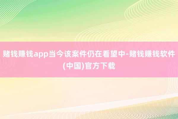 赌钱赚钱app当今该案件仍在看望中-赌钱赚钱软件(中国)官方下载